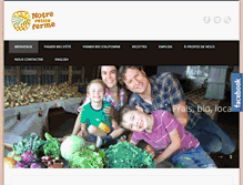 Tablet Screenshot of notrepetiteferme.ca